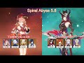 C6 Yanfei vaporize &amp; C1 Chasca melt | Spiral Abyss 5.8 | Genshin Impact