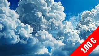 Detailed Cumulus Cloudscape HD Stock Video screenshot 5