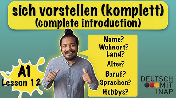A1- German lesson 12 | Introduce yourself in German | Complete introduction | sich vorstellen
