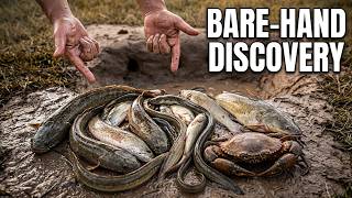 😱 Impossible Bare-Hand Challenge Turns Into an Amazing Discovery! 🐢🐟