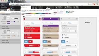 The jQueryMobile Theme Roller