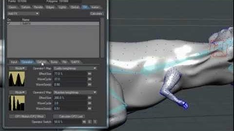 T-REX Soft Effect apply to the skin - Tutorial Lightwave