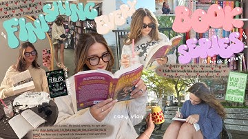 finishing EVERY BOOK SERIES i’m in the middle of 📚🧘🏻‍♀️🍵 *getting through my physical tbr!*