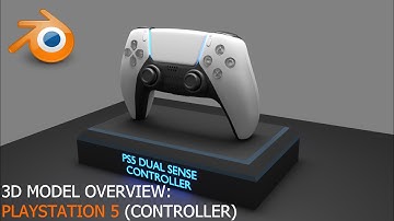 Playstation 5 [Dual Sense] Controller - 3D Model Overview