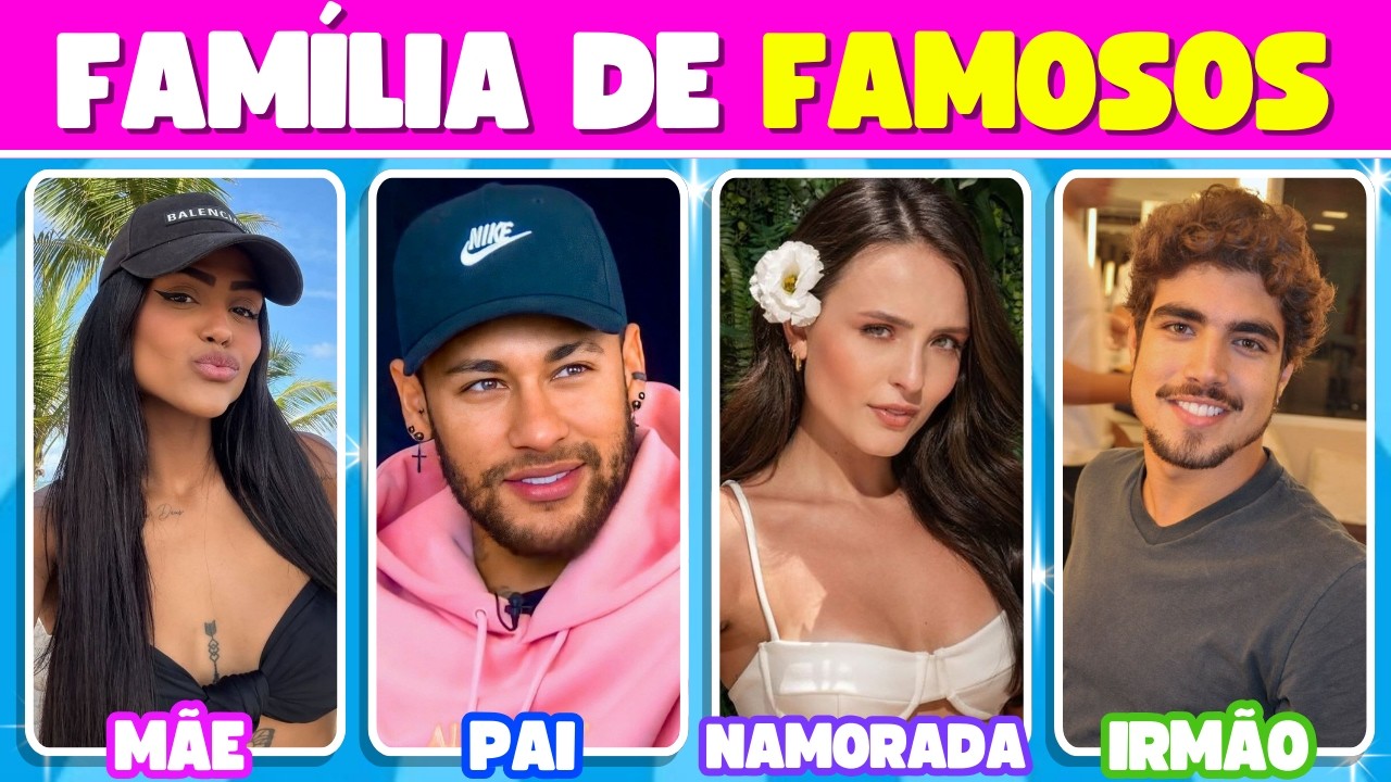 MONTE SUA FAMÍLIA DE FAMOSOS DOS SONHOS! 👨‍👩‍👧‍👦 Quem Entra na Sua Casa? 👀🔥 | Globo Quiz