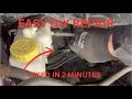 Brake servo Vacuum hose pipe repair replacement inspection in less than 2 minutes VW DIY