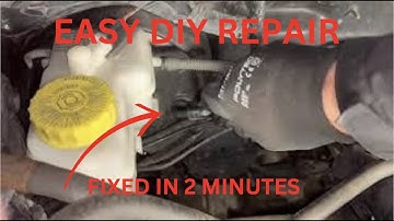 Brake servo Vacuum Split hose pipe repair replacement inspection in less than 2 minutes VW FOX DIY