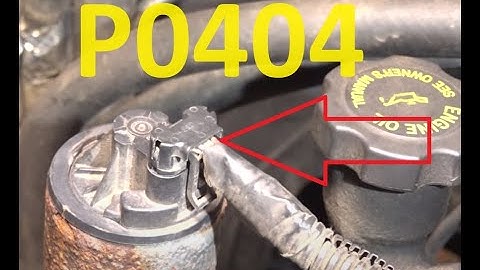 Causes and Fixes P0404 Code: Exhaust Gas Recirculation Control Circuit Range/Performance