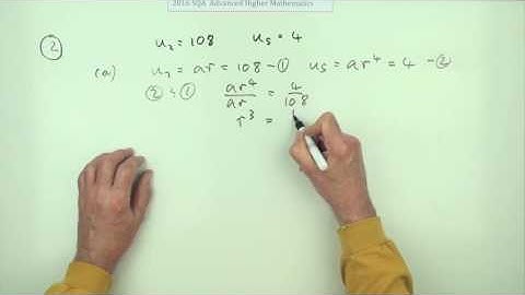 2016 Advanced Higher Mathematics      number 2