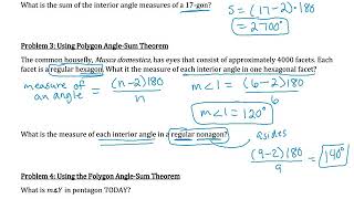 Geometry 6 1 Notes Video