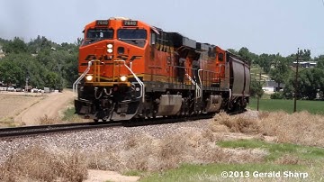 BNSF 7640 South LAUDEN On Berthoud Hill, CO - BNSF Front Range Sub