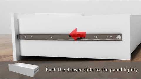 King Slide Push Open Ball Bearing Full Extension Slides