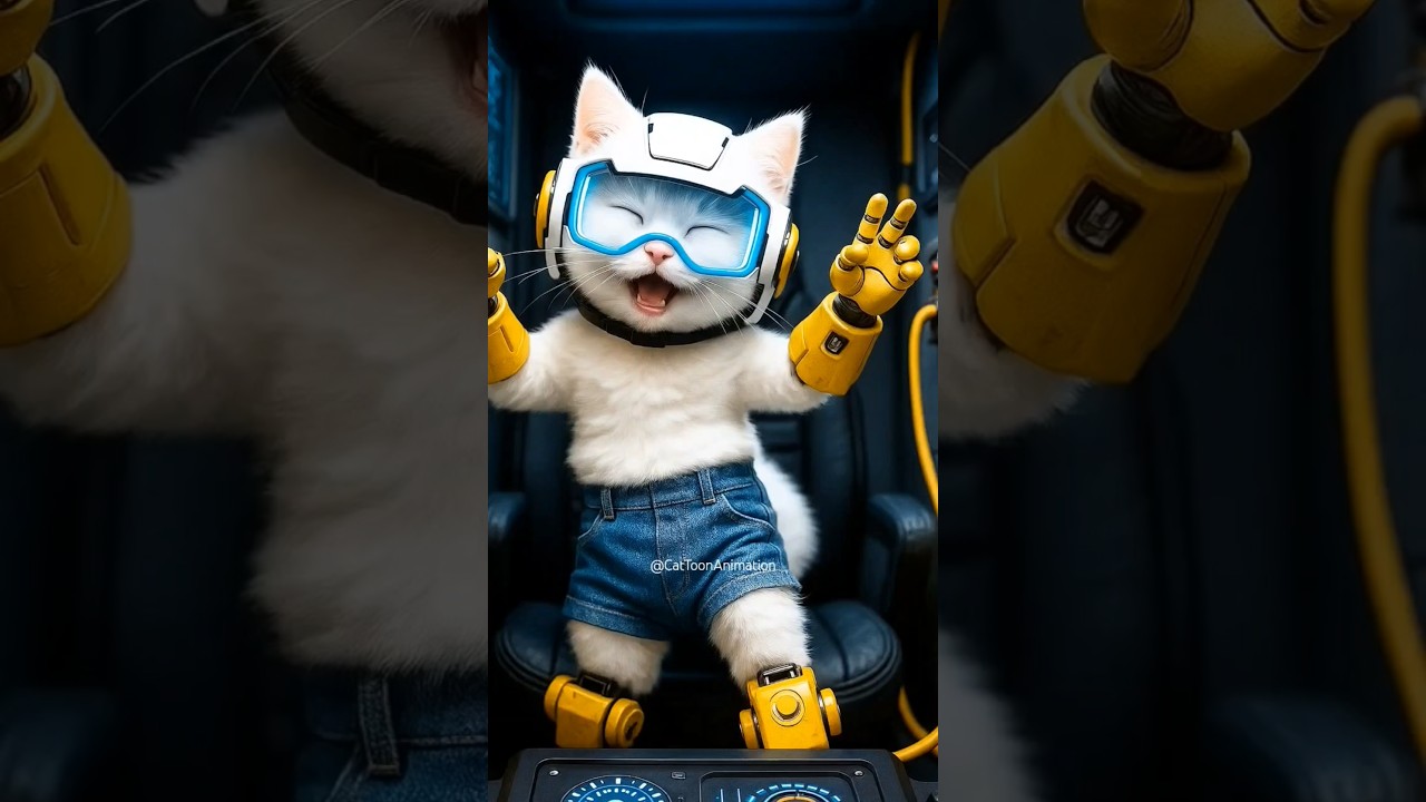 Kitten buys a robot suit and destroys the whole city😻🎑 