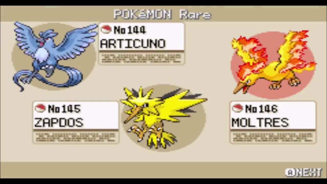 COMO PEGAR AS 3 AVES LENDÁRIAS NO FIRE RED 