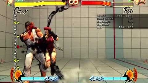 SF4 Damage Scaling Video in super slow motion