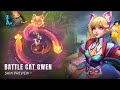 Battle Cat Gwen Skin Preview – Legendary Skin || League Of Legends: Wild Rift