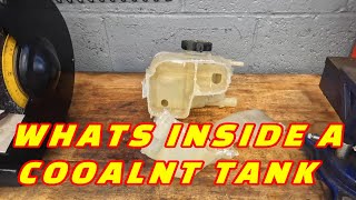 WHAT'S INSIDE OF A COOLANT SURGE TANK! LET'S TEAR IT DOWN AND SEE WHATS INSIDE!
