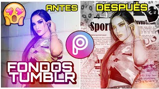 COMO CAMBIAR FONDO DE FOTOS POR PAPEL PERIODICO | COMO USAR PICSART 🌅 USANDO ANDROID screenshot 4