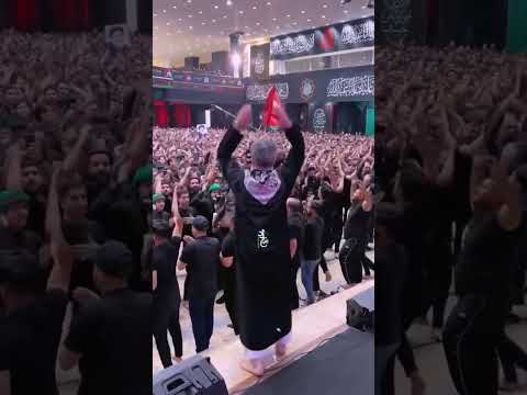 خروج باسم الكربلائي عن النص مع لطم مرعب