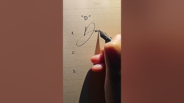 3 simple signature styles with the letter D