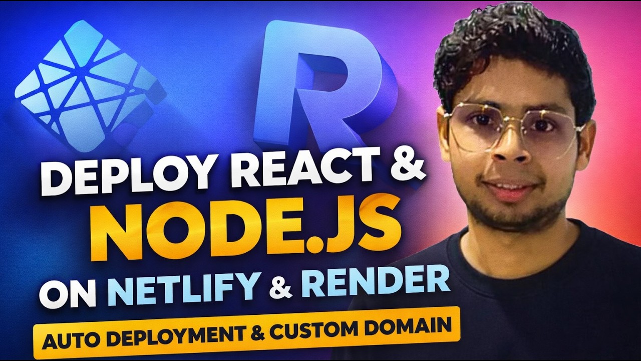 Node.js Rendering Deploy React & Node.js Website on Netlify & Render (2026 Guide) - YouTube