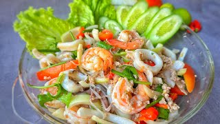 Spicy Glass Noodle Salad Recipe (Yum Woon Sen) | Thai Girl in the Kitchen