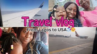 TRAVEL VLOG: FROM LAGOS TO USA | PACKING, TRAVEL DAY, FIRST TIME FLYING PHOBIA \& MORE