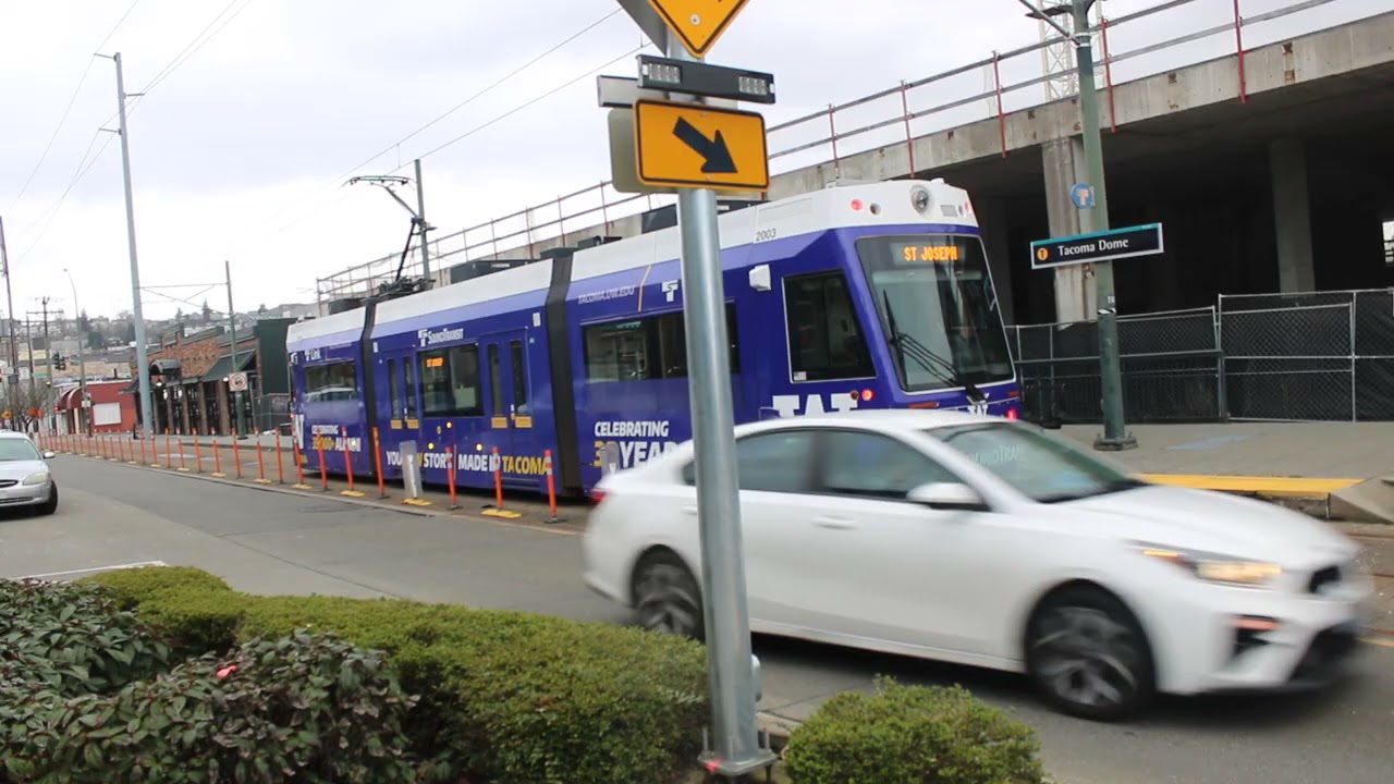 🚊 Tacoma Link (T Line) – Right Rail Action in Downtown Tacoma 🚊
