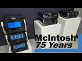 Mcintosh 75th anniversary products  mcintosh mc21kw power amp c12000 pre and mcd12000 player