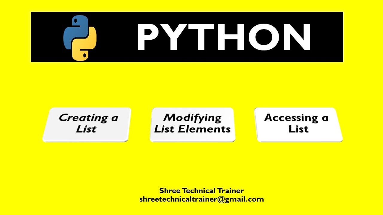 List in Python || Introduction to Lists - YouTube