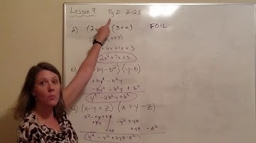 Algebra 2 lesson 9 A Beka