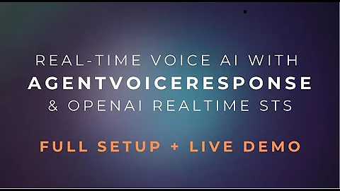 Real Time Voice AI with AgentVoiceResponse & OpenAI Realtime STS | Full Setup + Live Demo