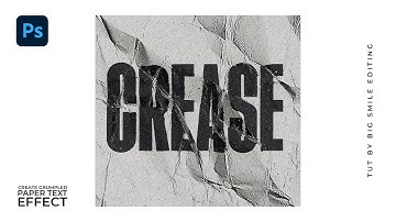 Create a Crumpled Paper Text Effect in Photoshop! #bigsmileediting