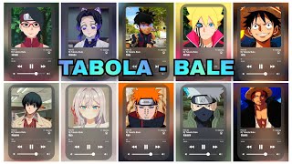 Tabola Bale Versi - Shanks, Pain, Alya, Shinobu, Nagumo, Kakashi, Luffy, Boruto, Sarada, Fang