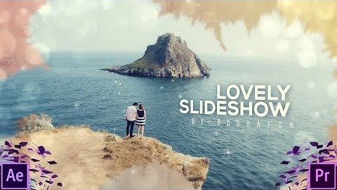 Premiere Pro Template: Lovely Ink Parallax Slideshow
