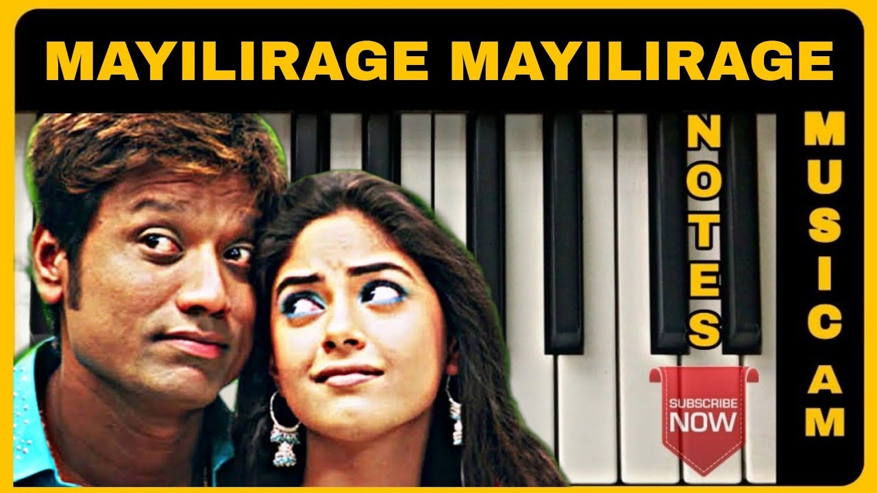 Mayilirage song piano tutorial | Anbe Aaruyire | A R Rahman | S J Surya | Tamil songs keyboard notes