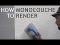 How To Monocouche Render A Wall - Rendering Tutorial - Monocouche Render Scratch Stone Finish