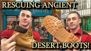 Restoring 20 Year Old Desert Boots! | New Padded Collar | Vibram Soles
