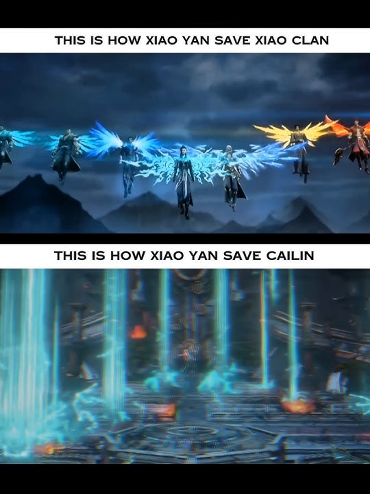 Xiao Yan Save Xiao Clan Vs Xiao Yan Save Cailin | Btth Edit 🔥 | #Btth #shorts #viral #donghua #anime