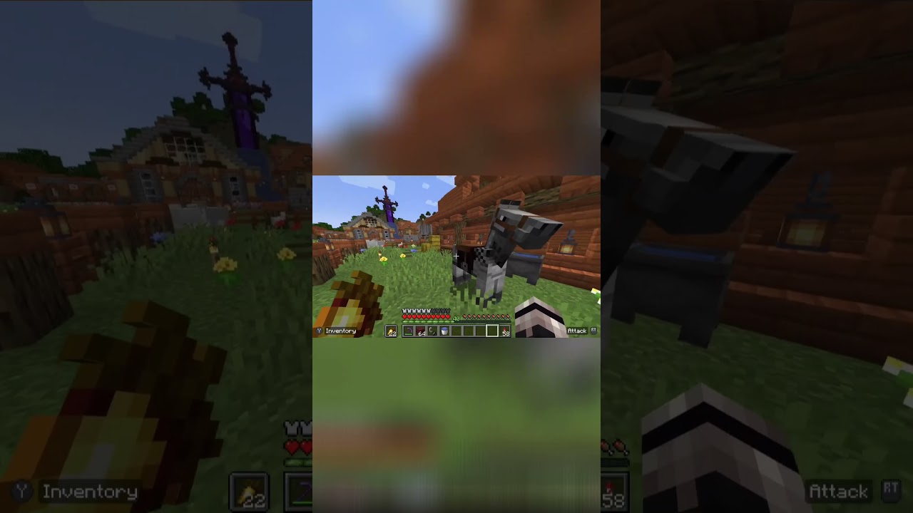 ZONA de ANIMALES para DECORAR #minecraft #gaming #shorts