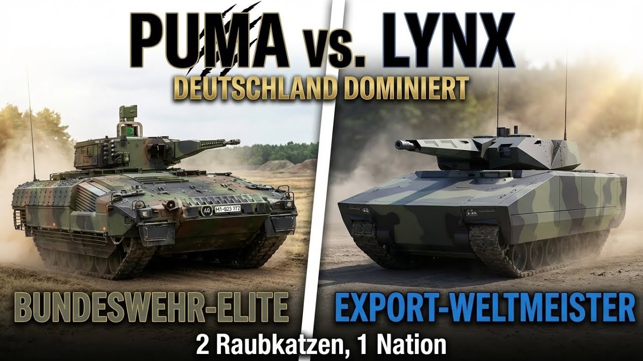 Puma vs. Lynx: Warum Deutschland die Welt der Schützenpanzer dominiert