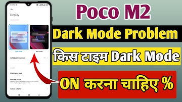 Poco m2 Me Dark Mode Kaise lagaen // How to enable dark mode in Poco O2 #newupdate #video