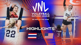 🇹🇭 THA vs. 🇺🇸 USA - Highlights Week 2 | Women's VNL 2023