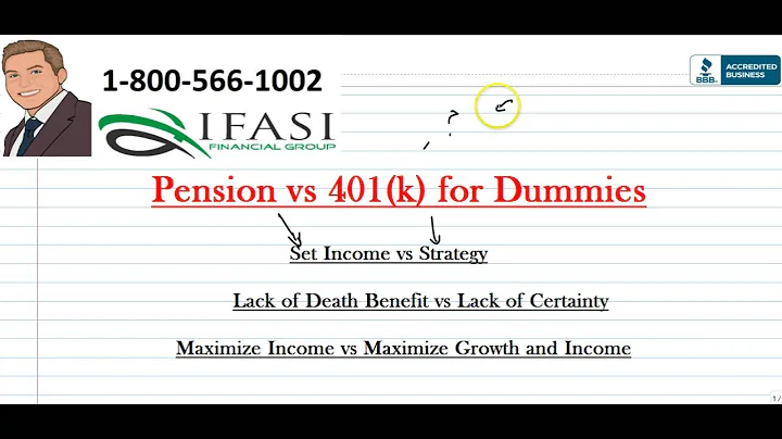 Pension vs 401k - Pension vs 401k for Dummies