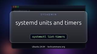 systemd units timers