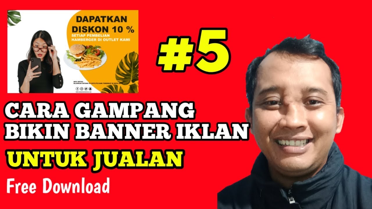  Cara  Mudah desain  Banner Iklan di  Photoshop  CS5 YouTube