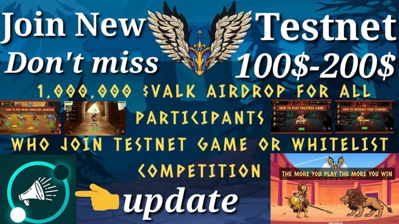 Valkyrio Testnet Airdrop & Whitelist Event || Remove Polars Liquidity Update