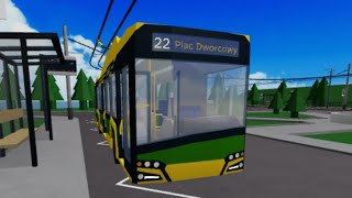 Nid’s Buses & Trams | Троллейбус Solaris Trollino 12 IV | По маршруту 22. | Вождение.