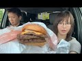 LIVE配信で俺の悪口言ってた女とバーガーキング大食い