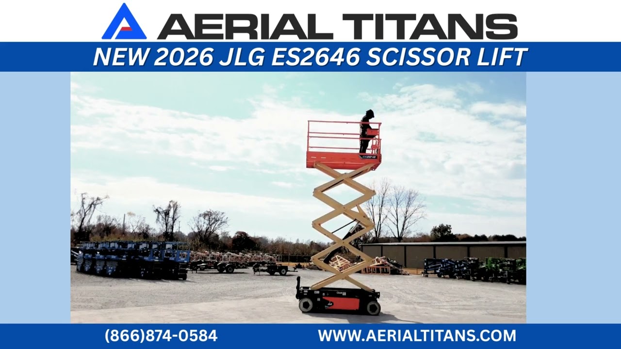 NEW 2026 JLG ES2646 – Electric Scissor Lift | Aerial Titans